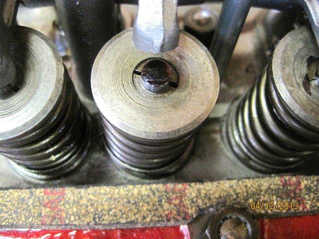 Valve stem #7 - Starts just short of the middle then moves across to the outside of the stem.