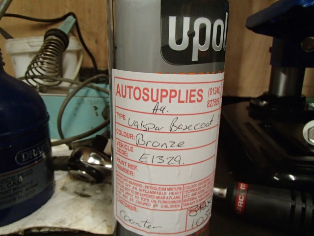 Autosupplies Bolsover panel paint code