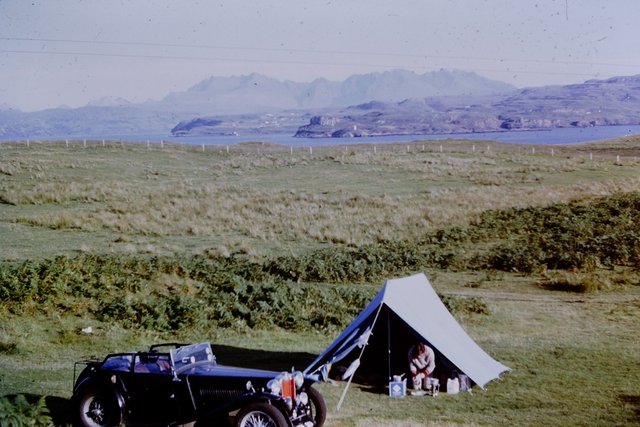 Camping on the Isle of Skye, 1968.